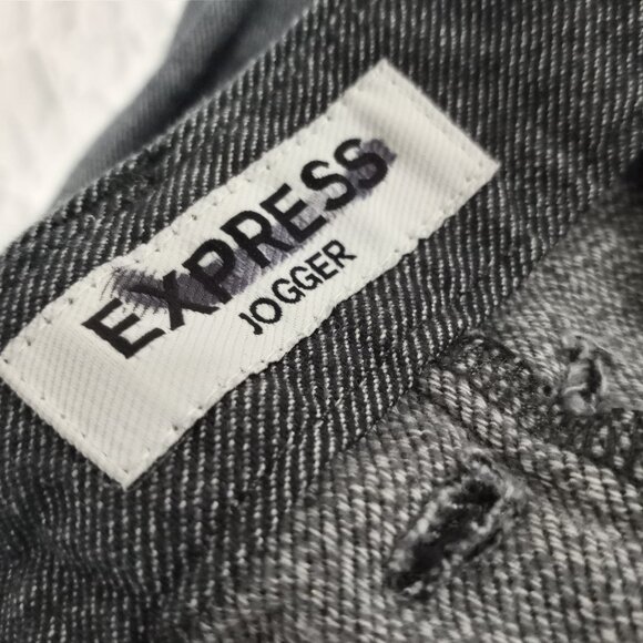 EXPRESS QUALITY GREY JOGGERS 100% COTTON MENS SIZE 38 - Picture 1 of 8